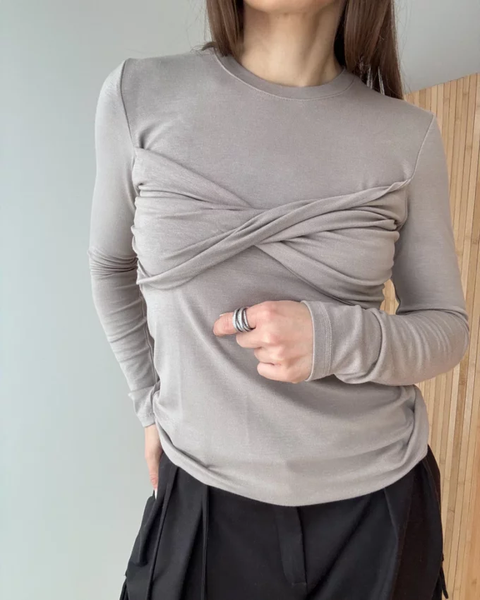 Longsleeve Catch Me Soft Taupe