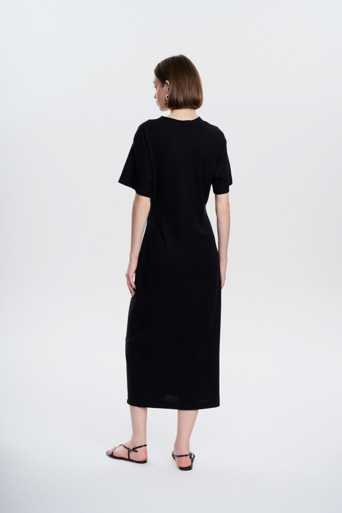 Sukienka Madeira Black Linen