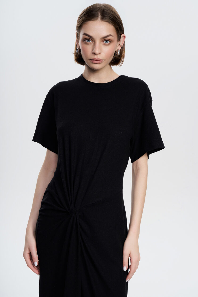 Sukienka Madeira Black Linen - Image 4