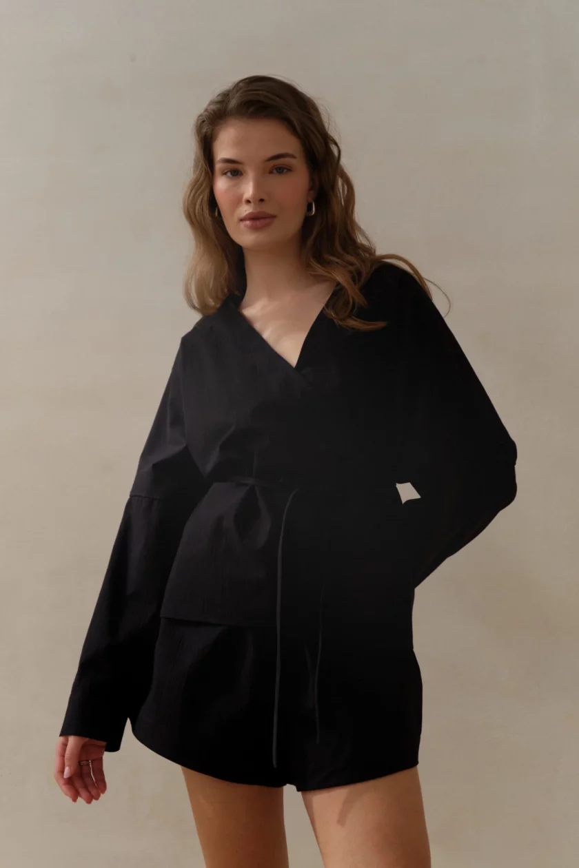 Aria Blouse Black - obrazek 3