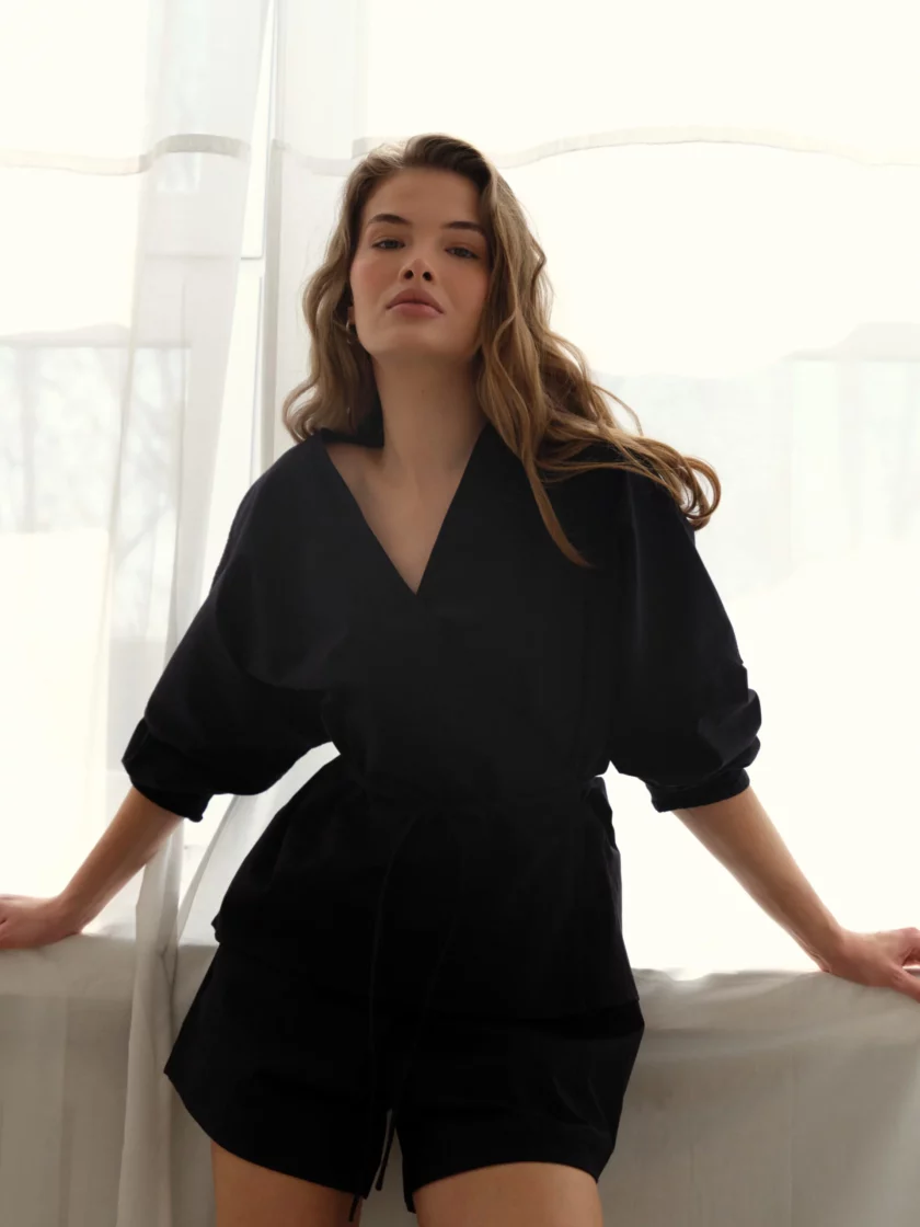 Aria Blouse Black - obrazek 5