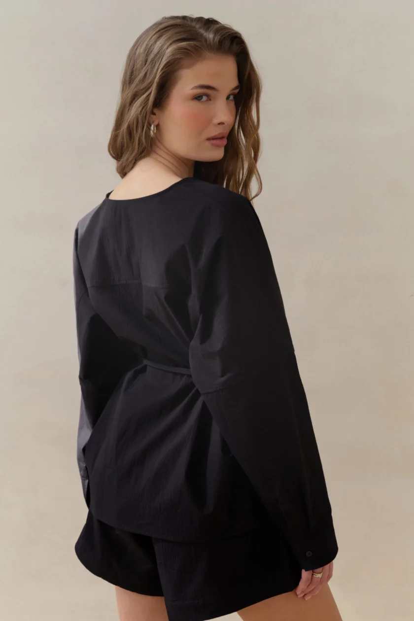 Aria Blouse Black - obrazek 6