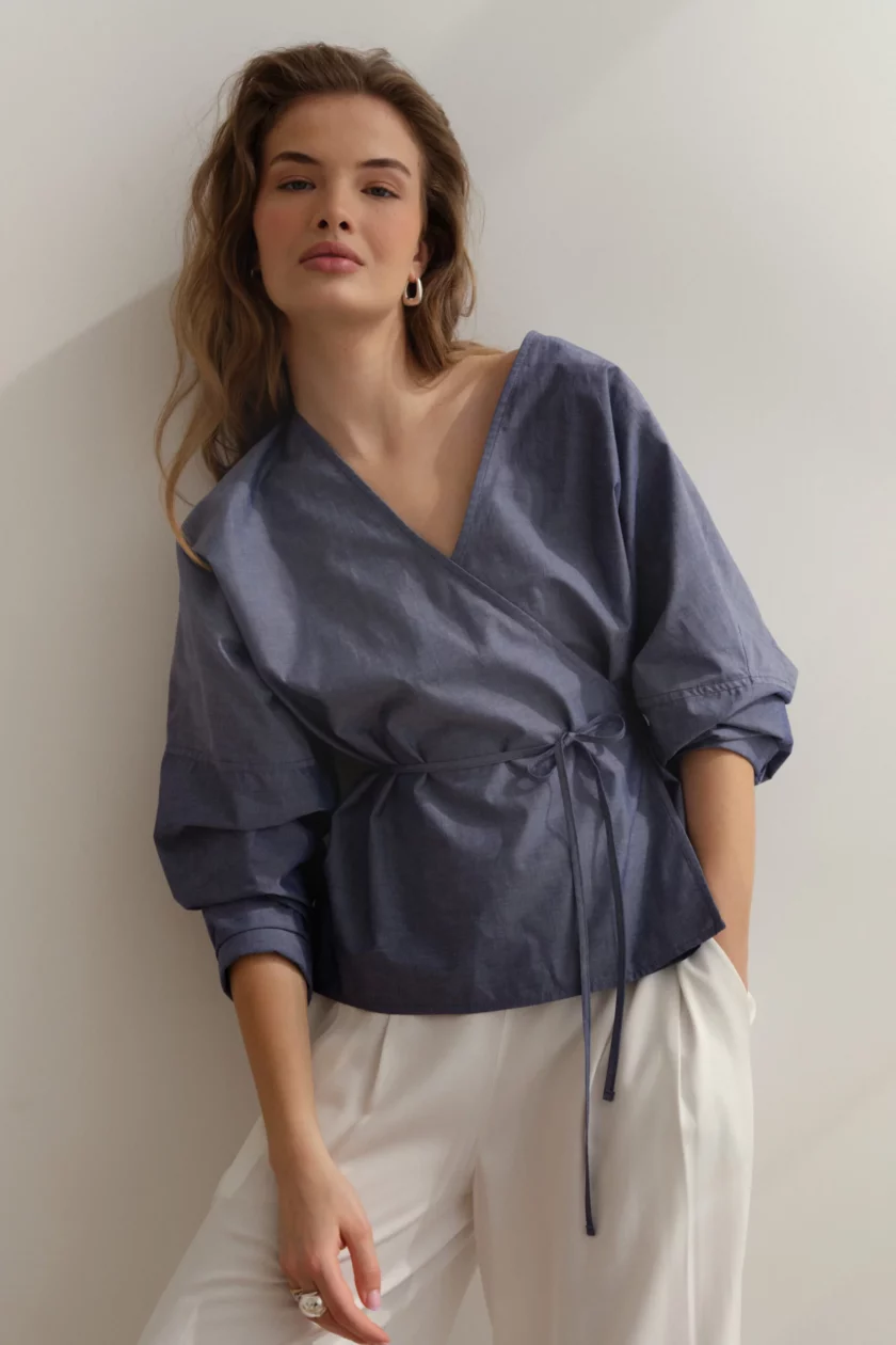 Aria Blouse Denim