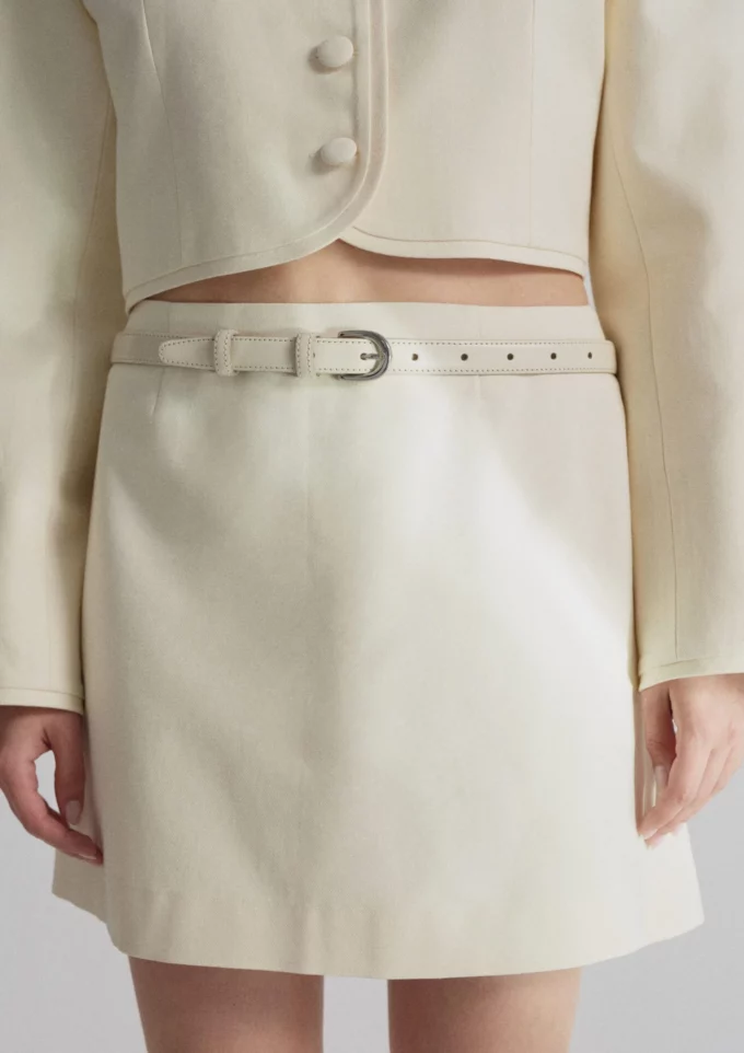 Ruth Mini Skirt White