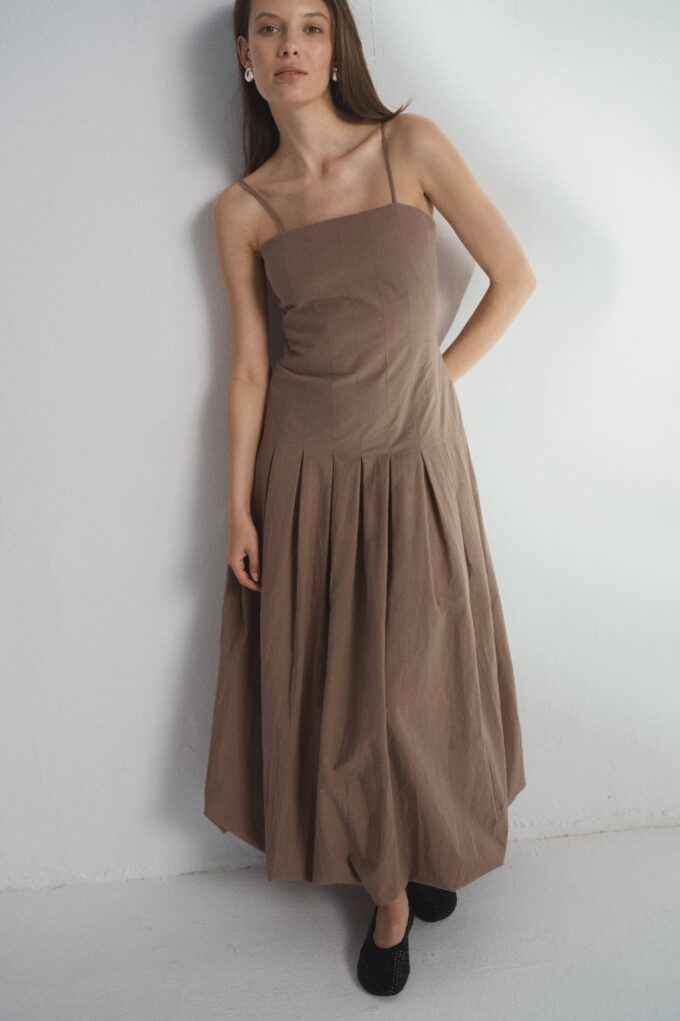 Sandy Dress Light Brown