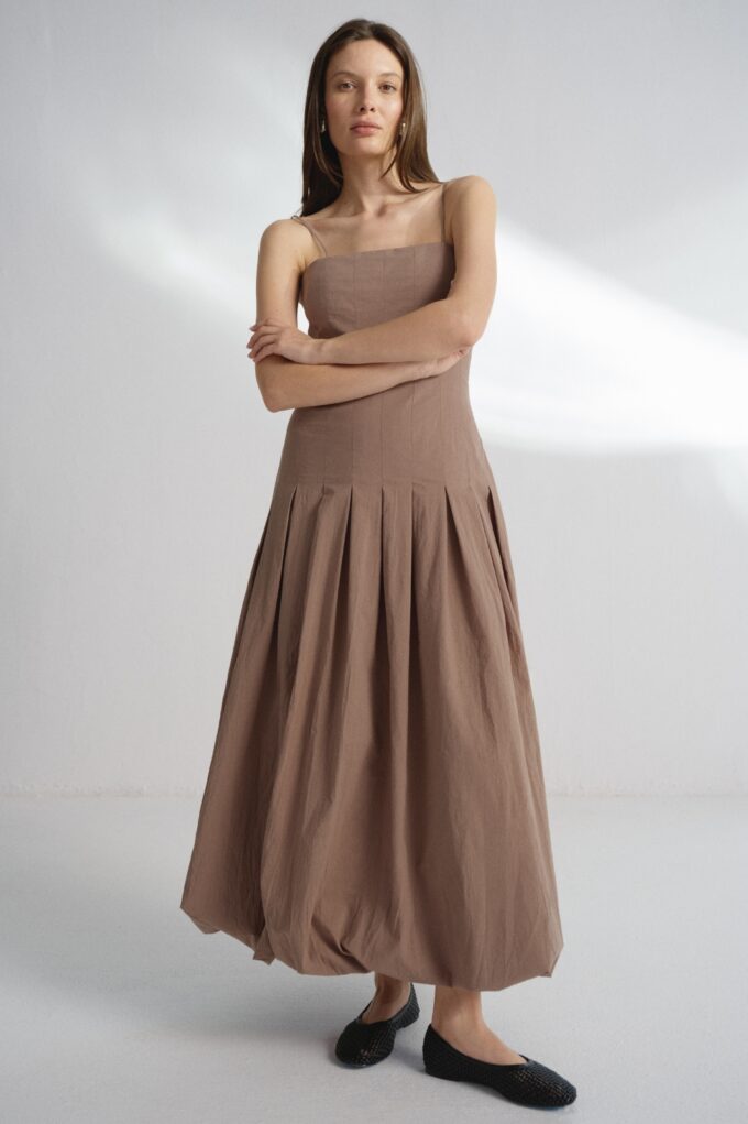 Sandy Dress Light Brown