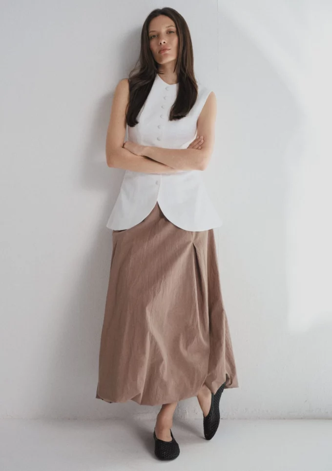 Andie Skirt Light Brown
