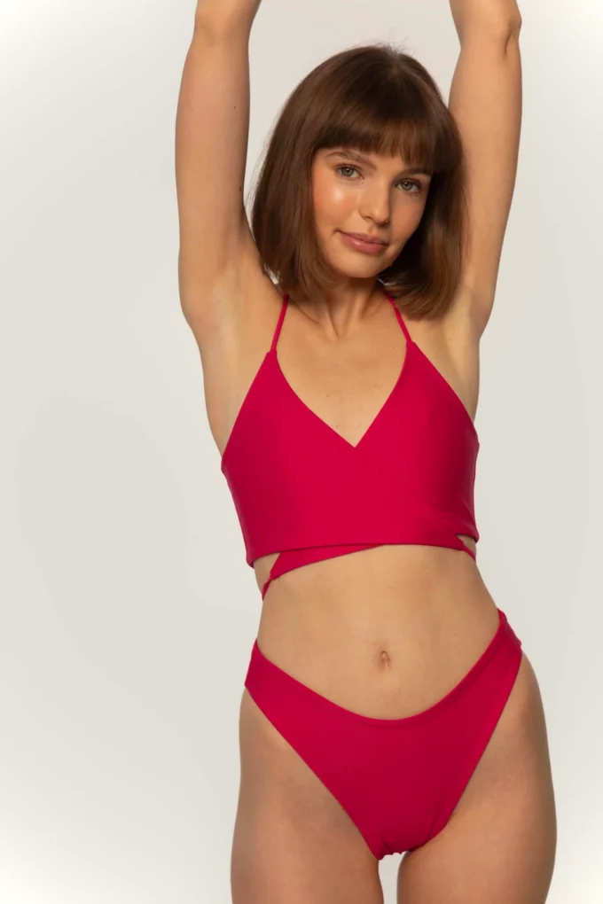 Cross Body Top Hibiscus