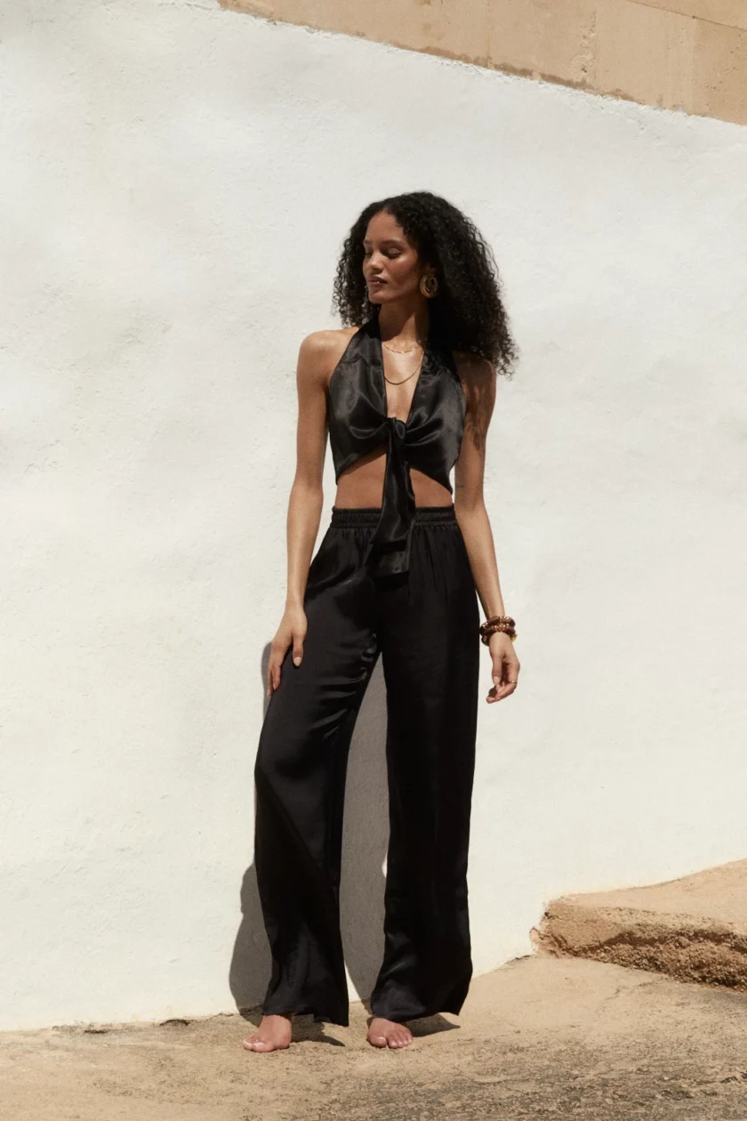 Risa Trousers Noir - obrazek 2