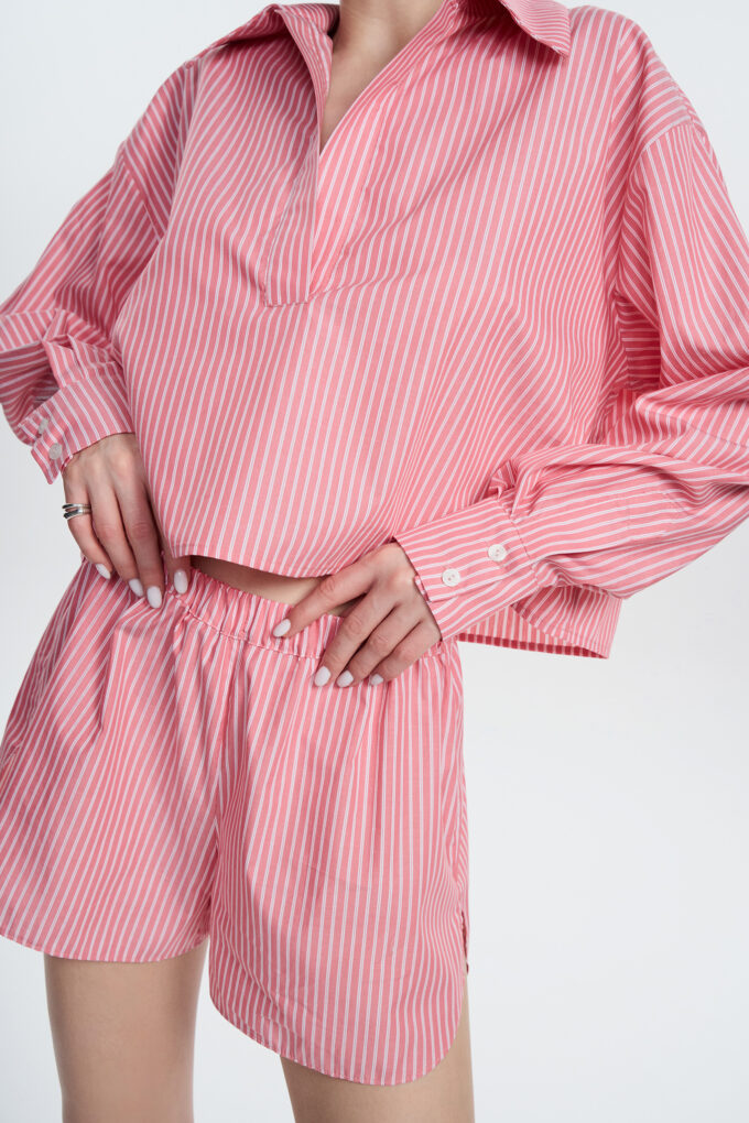 Leon Shirt Red Stripes