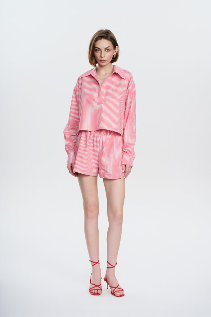 Leon Shirt Red Stripes