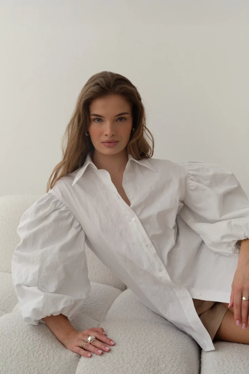 Serata Shirt White - obrazek 5