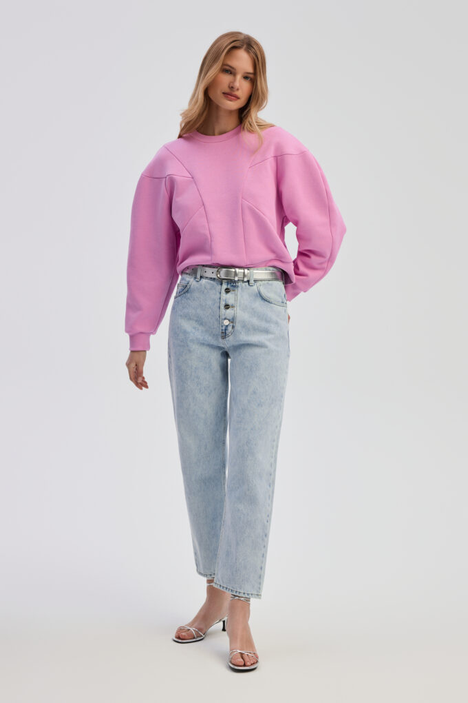 bluza z przeszyciami