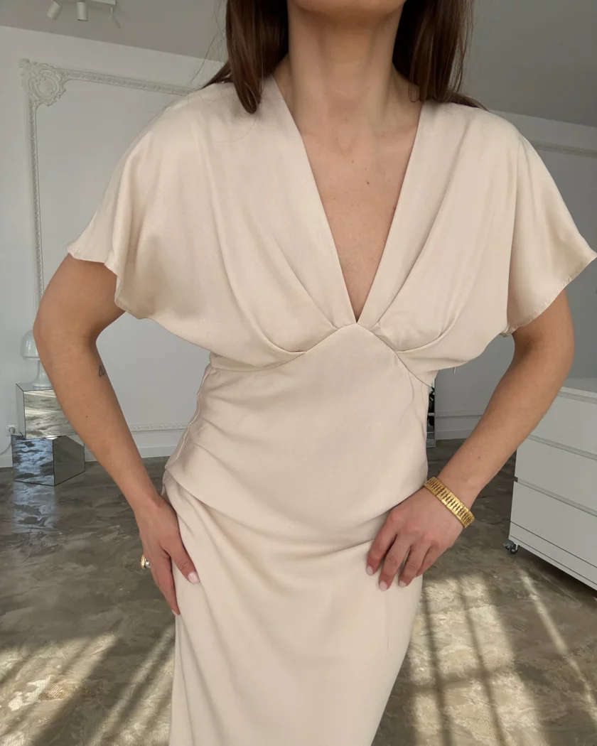 Sukienka Eteral Pearl Beige - obrazek 3
