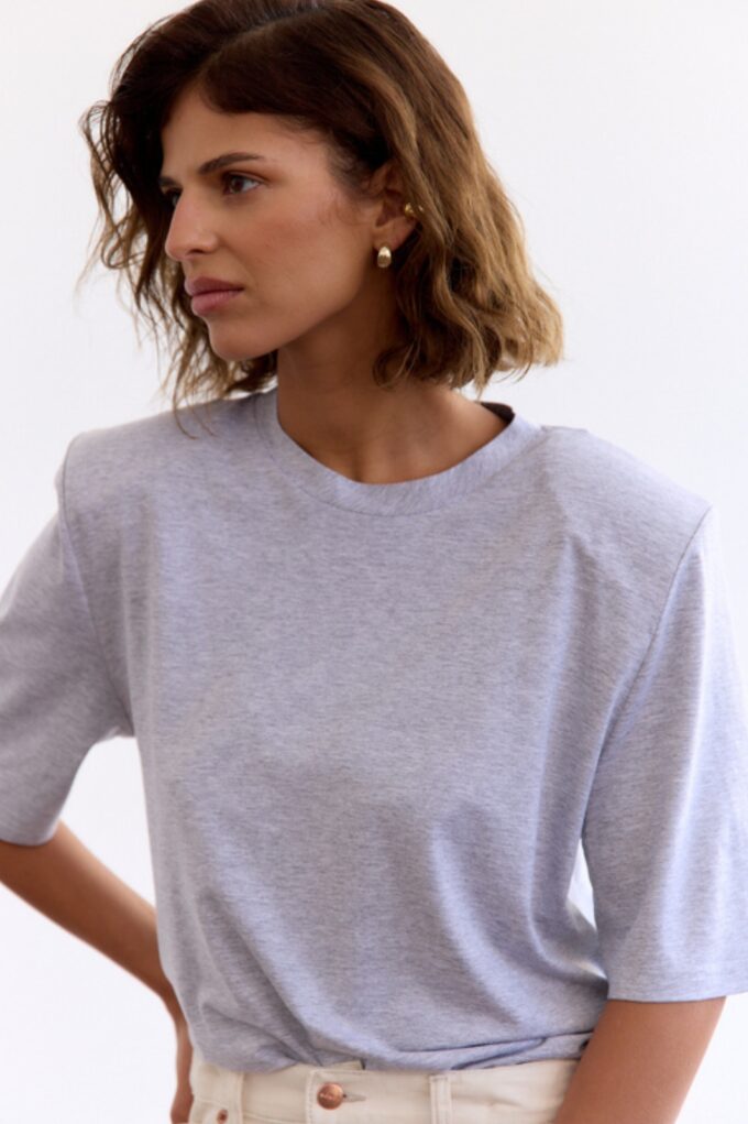 T-shirt Emi Padded Grey