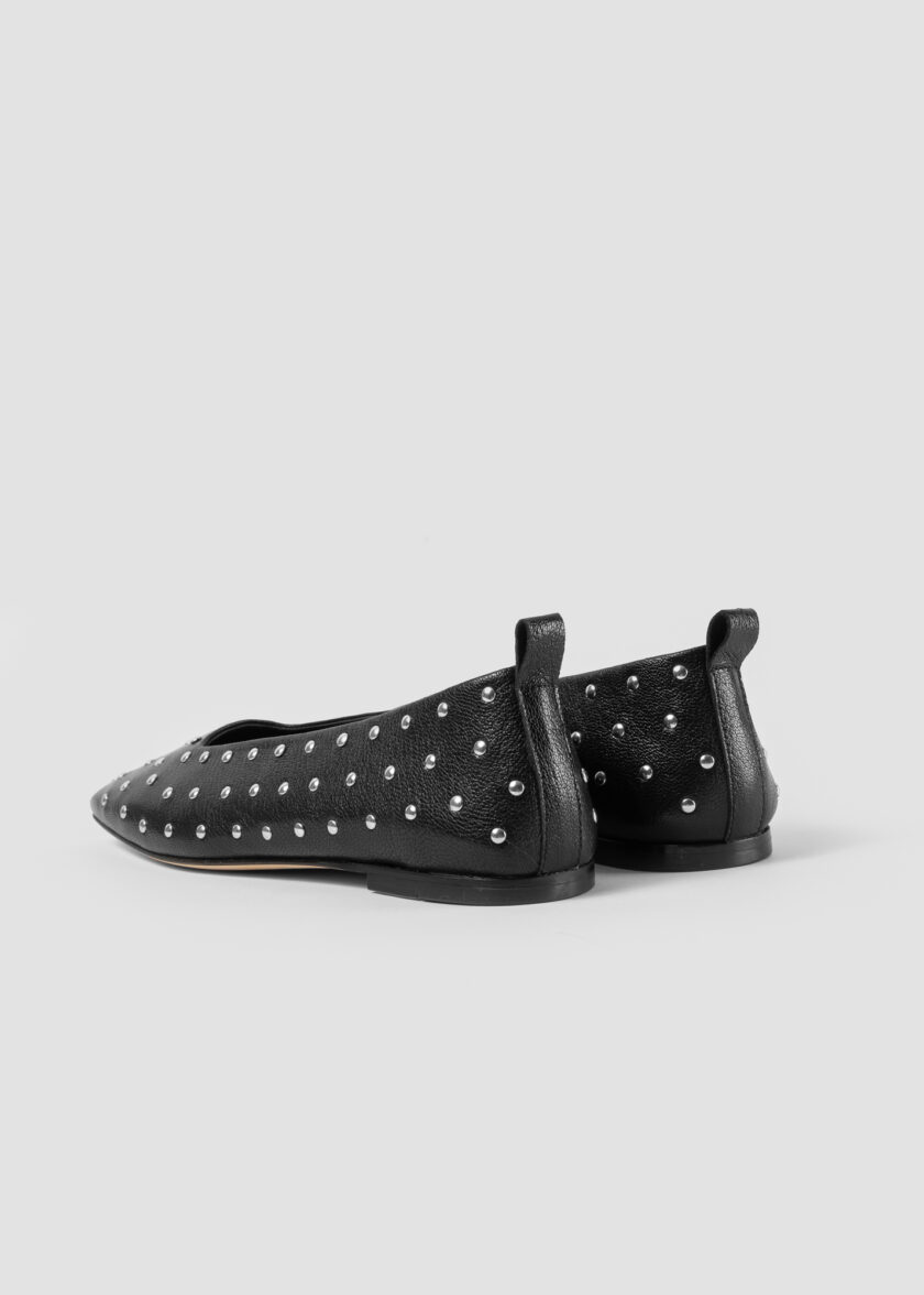 Rock Studded Ballerinas Black - Image 3