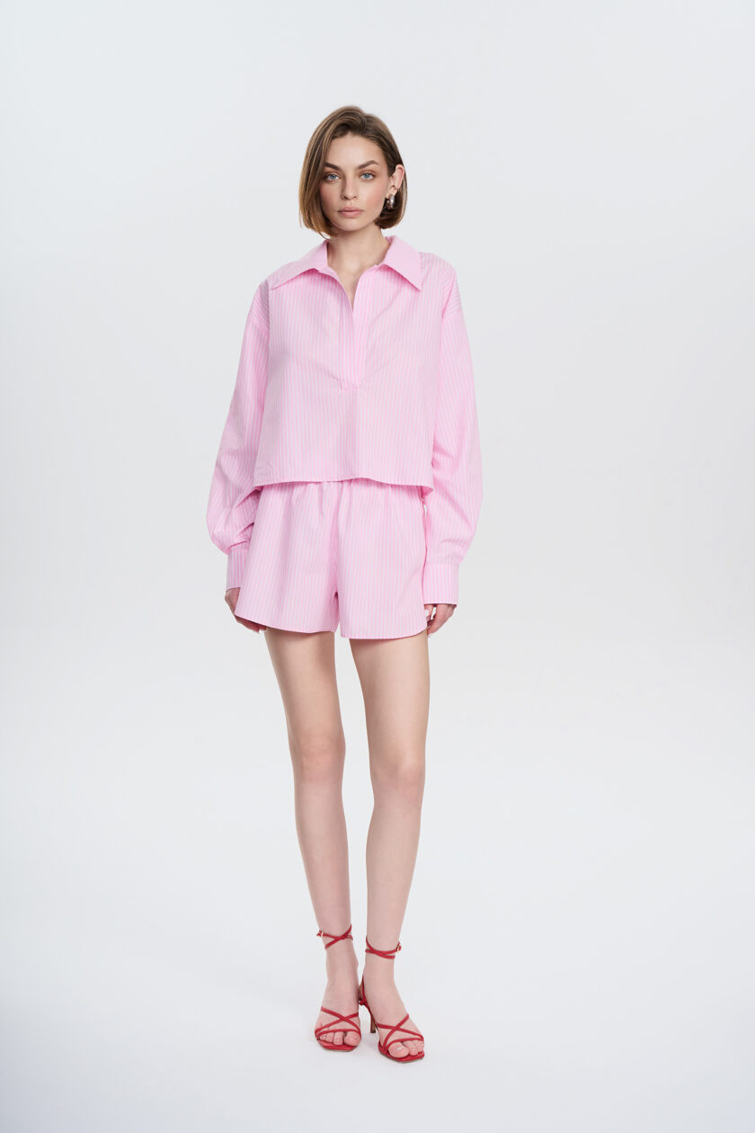 Shorty Andy Pink Stripes