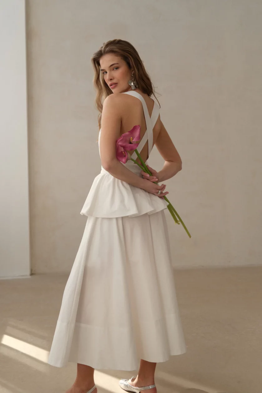 Toscana Skirt White - obrazek 3
