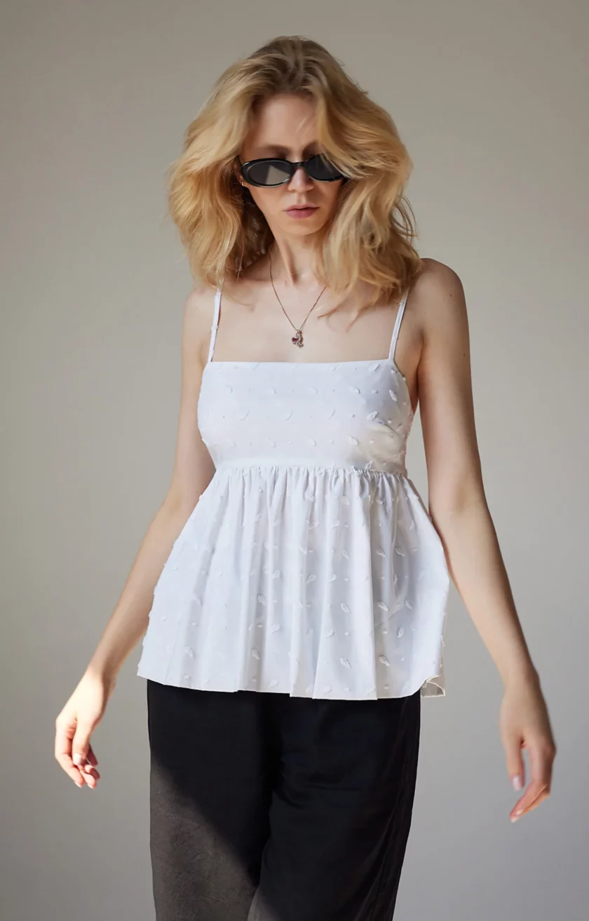 Sole Mio Top White - obrazek 2
