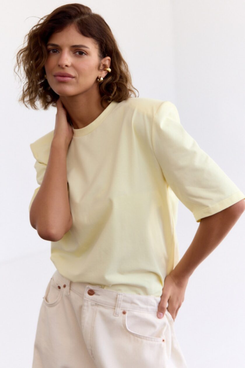 T-shirt Emi Padded Butter