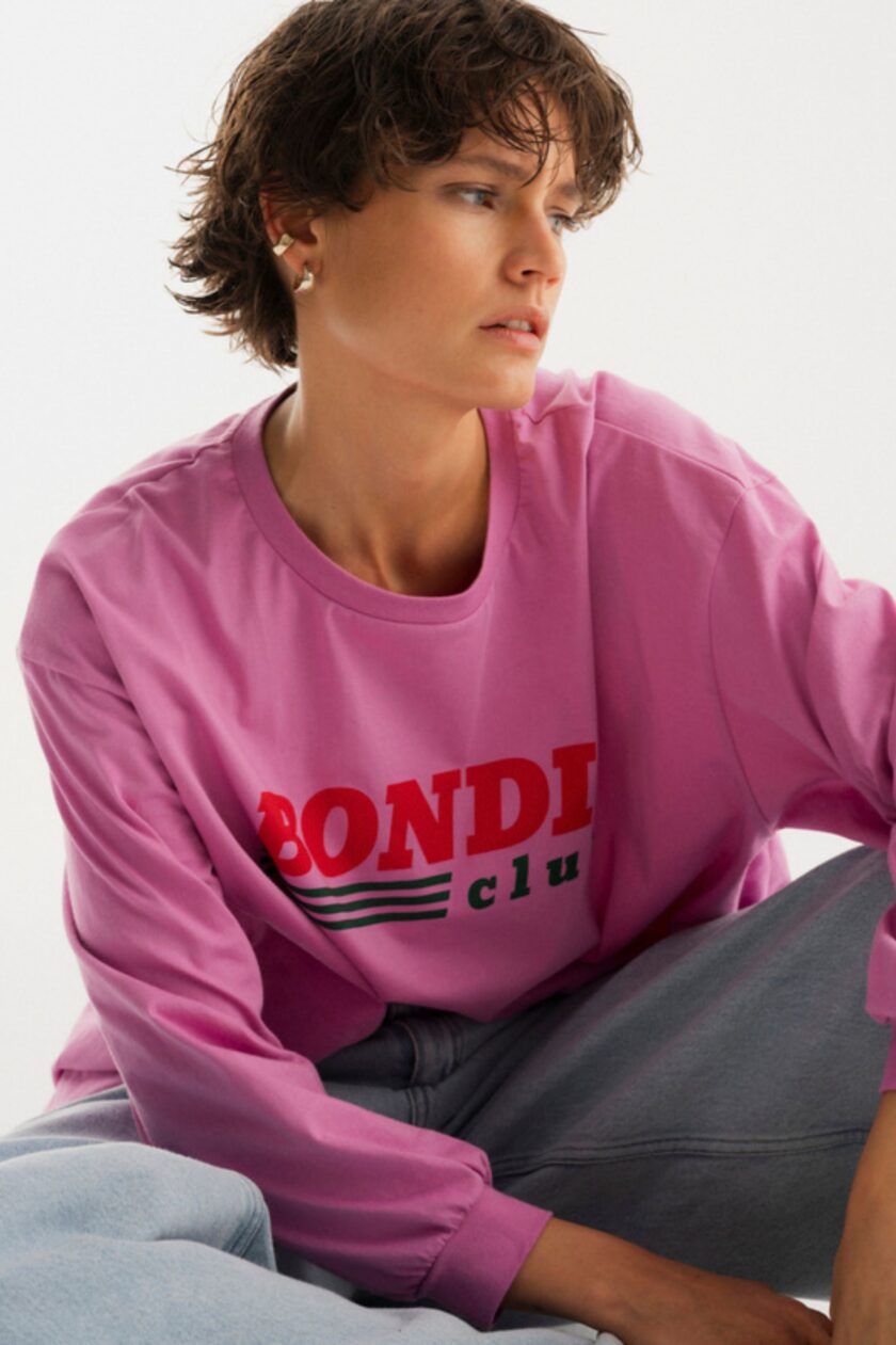 Longsleeve Bondi Club Pink - obrazek 4