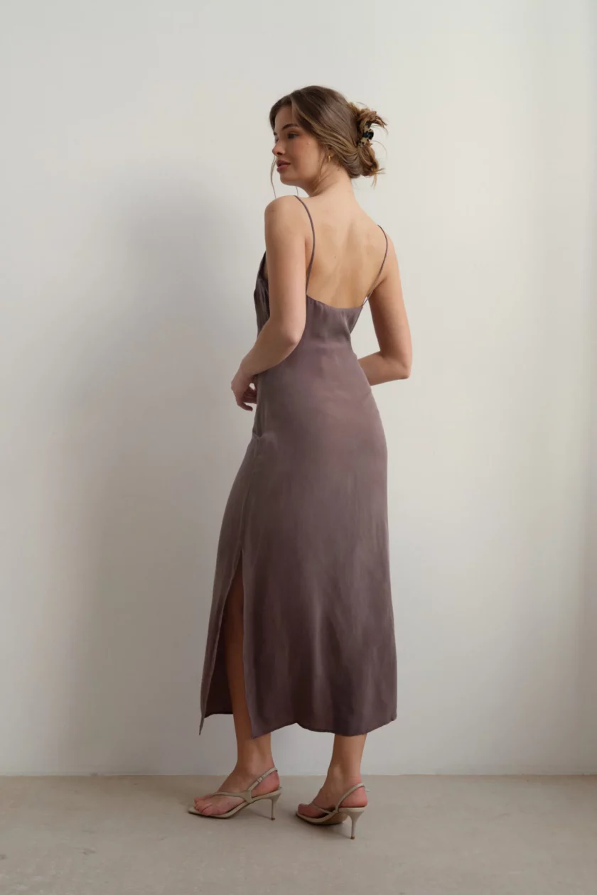 Sukienka Laura Taupe Grey - obrazek 3