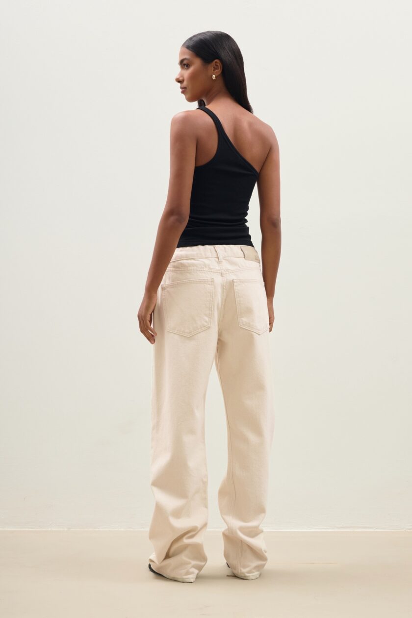 Top Asymetric Rib Black - Image 4