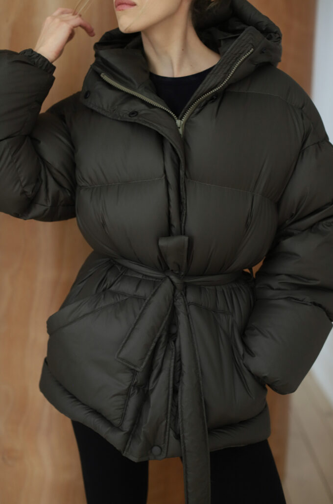 Premium Kurtka Puchowa Khaki
