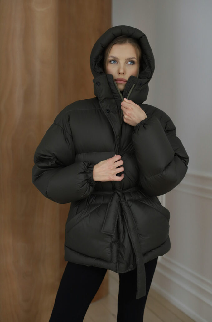 Premium Kurtka Puchowa Khaki