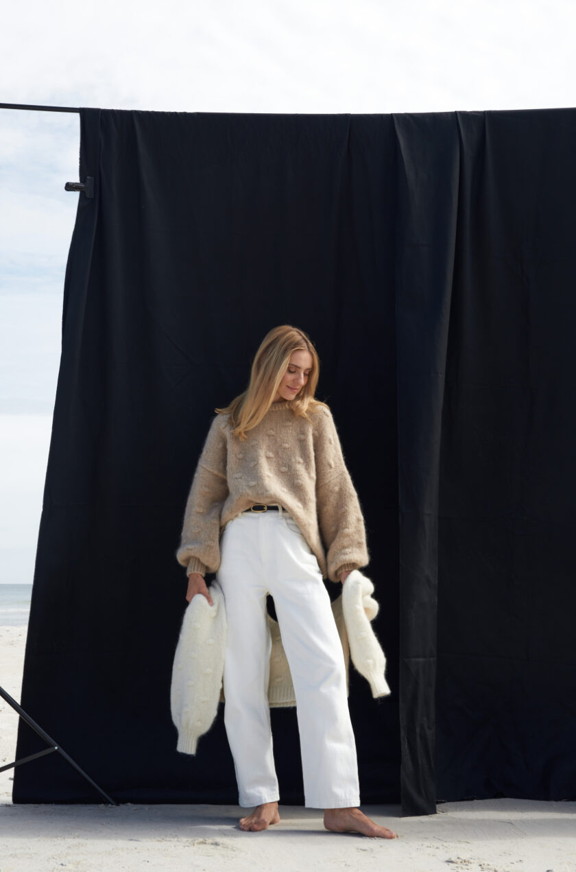 Premium Sweter Graz Beżowy - obrazek 2
