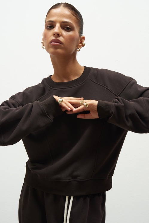 Ellie Dark Choco Sweatshirt