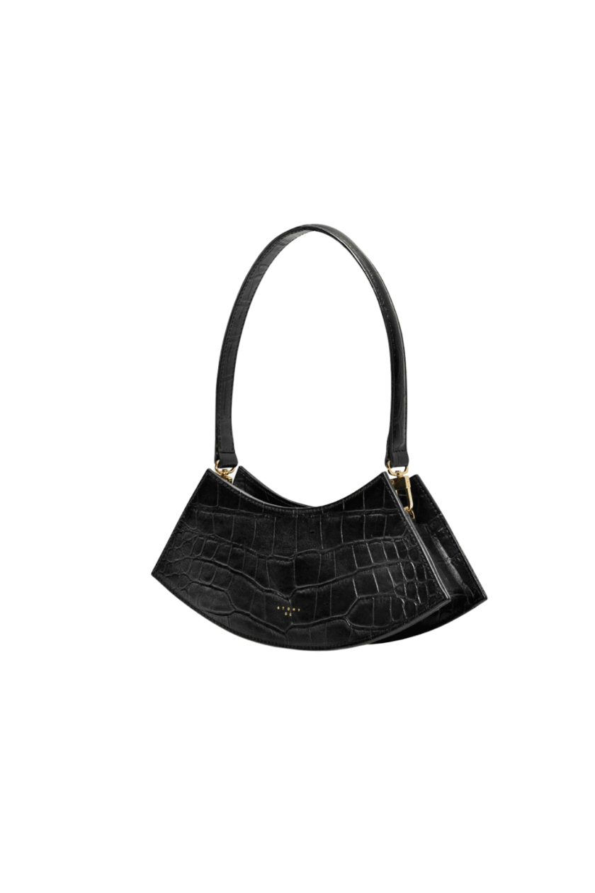 Atom Arc Bag Czarny Krokodyl