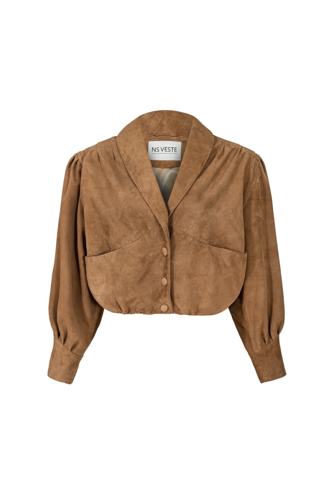 Envie Retro It Girl Jacket in Mocha Mousse Suede