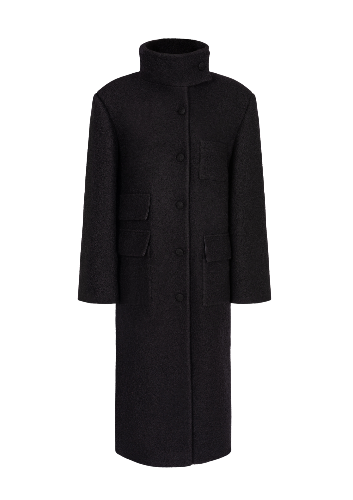 Tatum Black Wool Coat 2.0