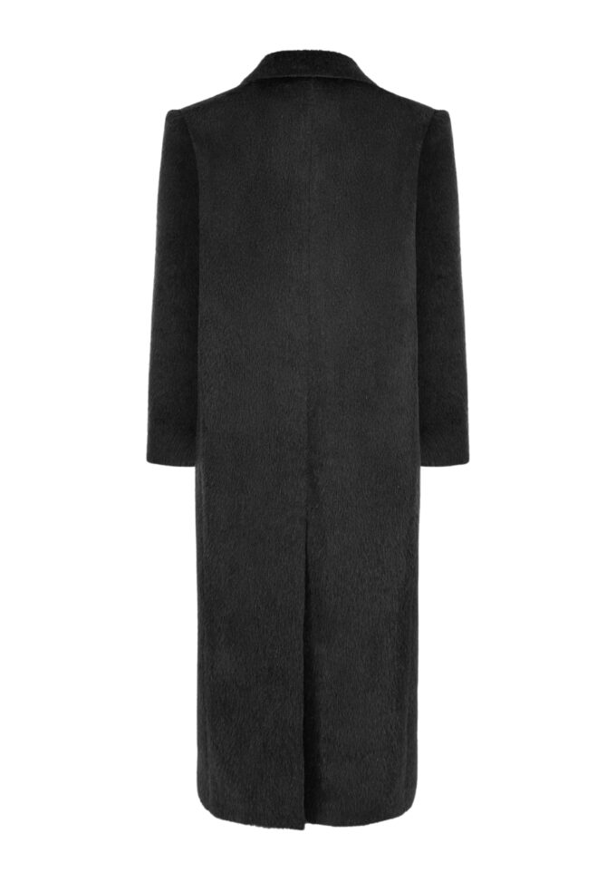 Ruben Black Alpaca Coat