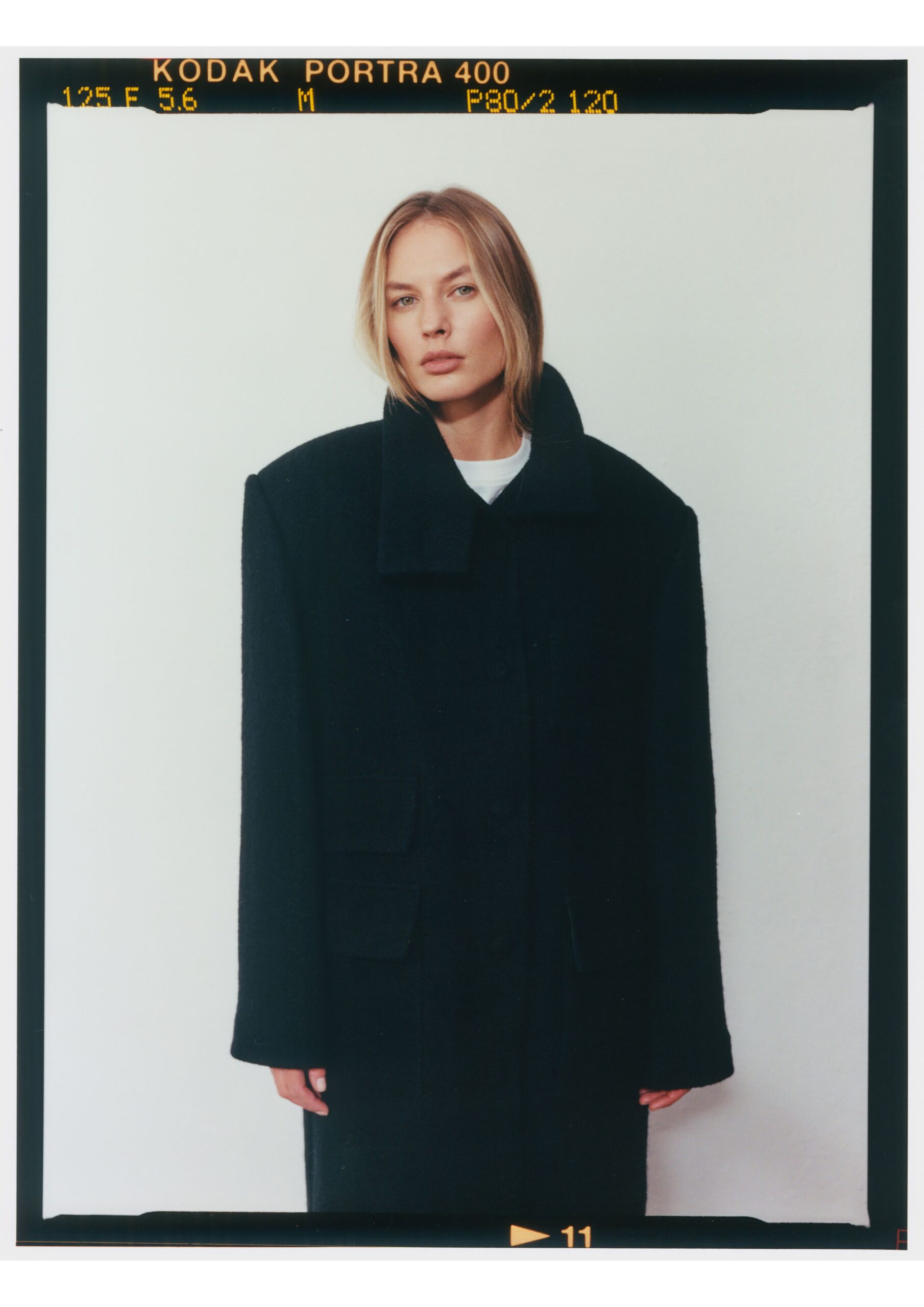 Tatum Black Wool Coat 2.0 - obrazek 8