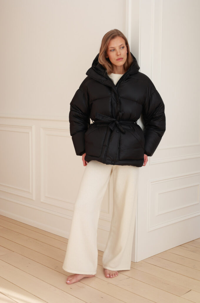 Premium Kurtka Puchowa Czarna