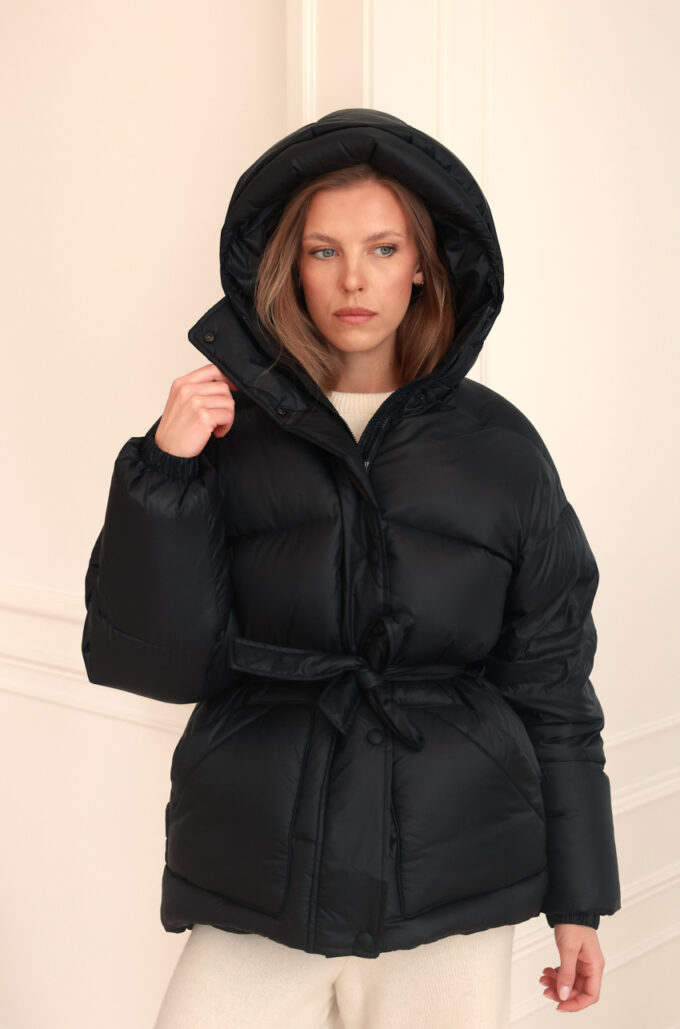 Premium Kurtka Puchowa Czarna