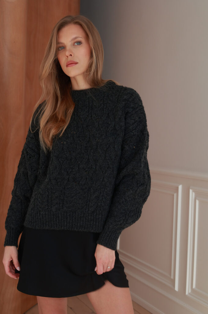 Sweter Meribel Grafitowy