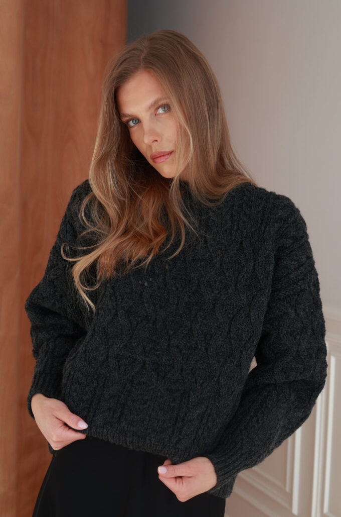 Sweter Meribel Grafitowy