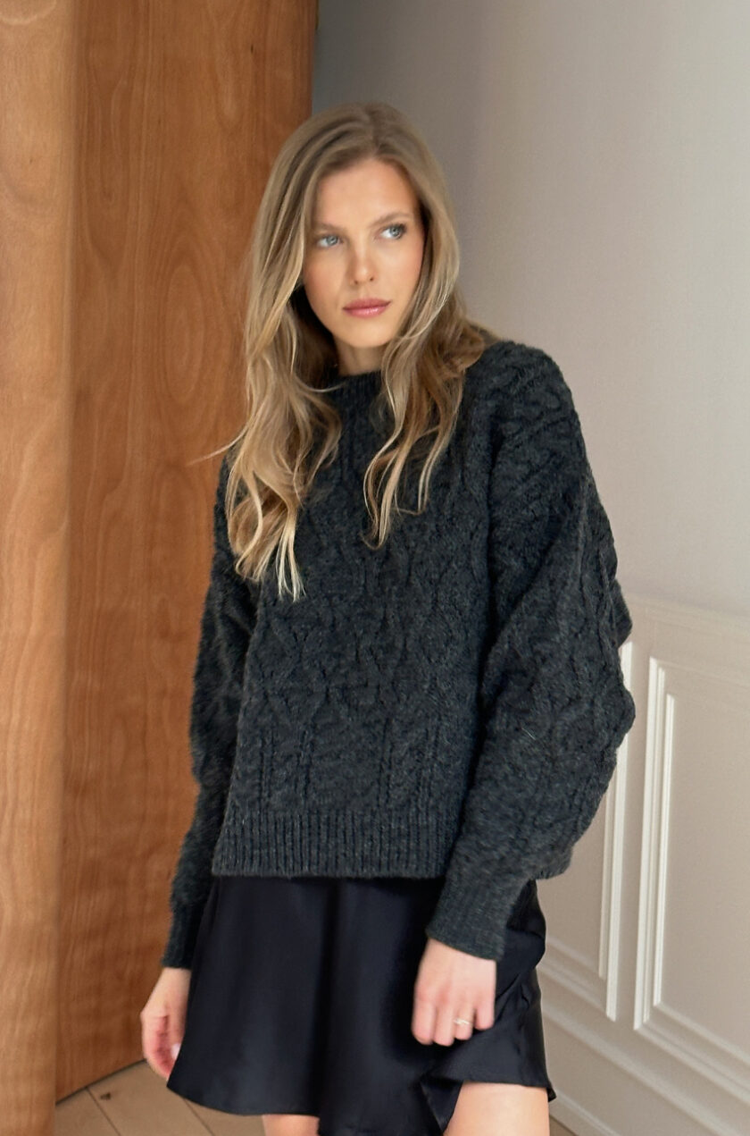 Sweter Meribel Grafitowy - obrazek 2