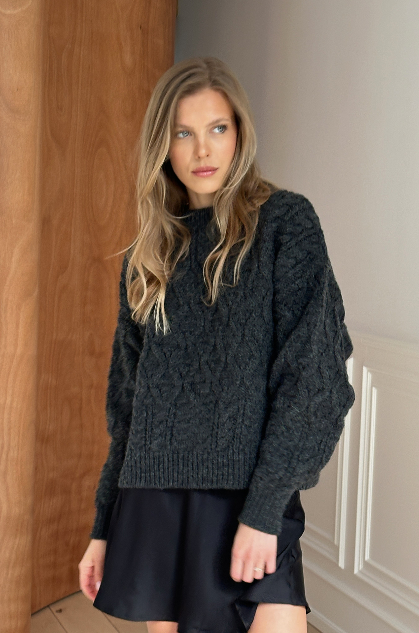 Sweter Meribel Grafitowy - obrazek 2