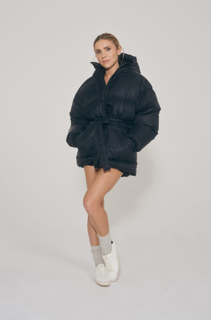Premium Kurtka Puchowa Czarna