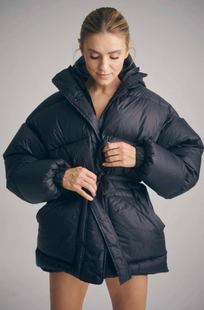 Premium Kurtka Puchowa Czarna