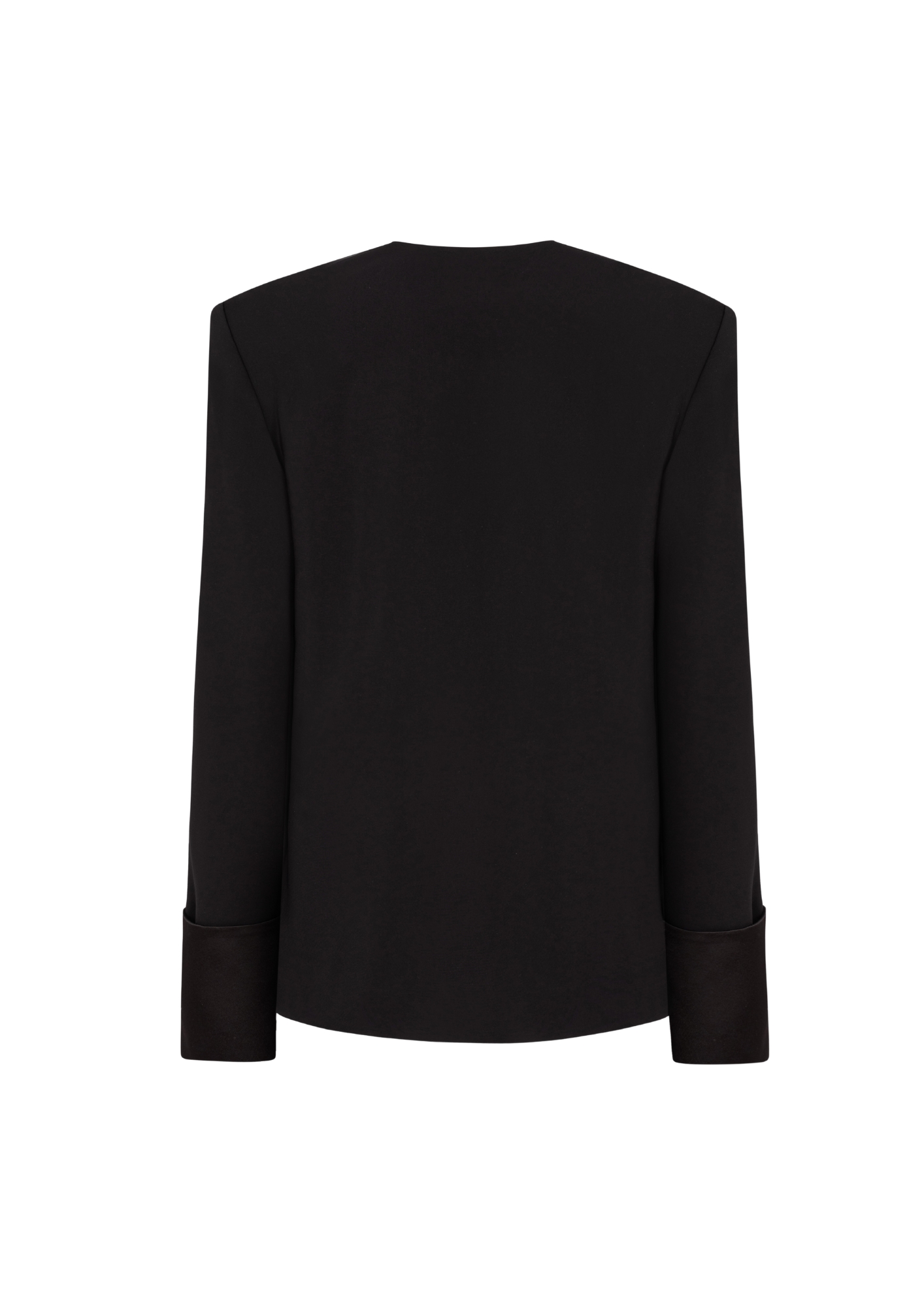 Rhea Black Soft-Tailored Blazer - obrazek 2