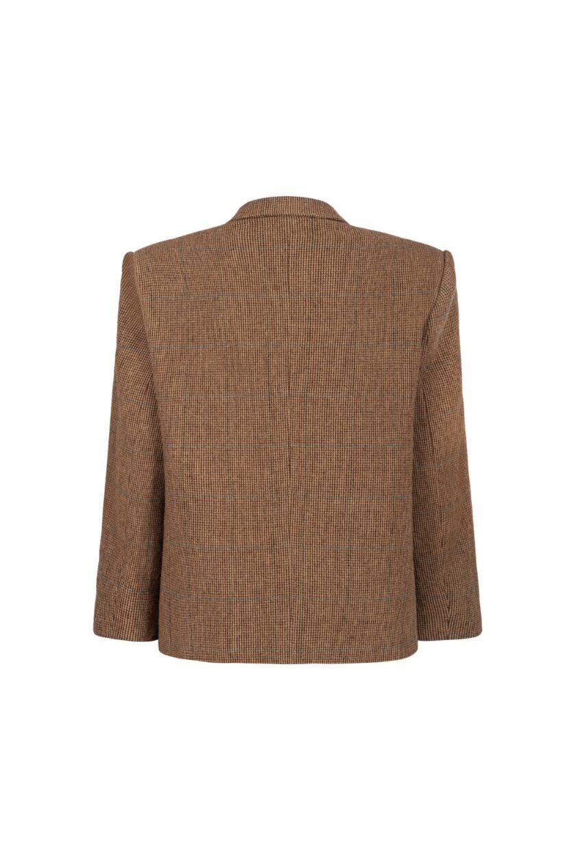 Gentil Boxy Blazer Houndstooth Check - obrazek 2