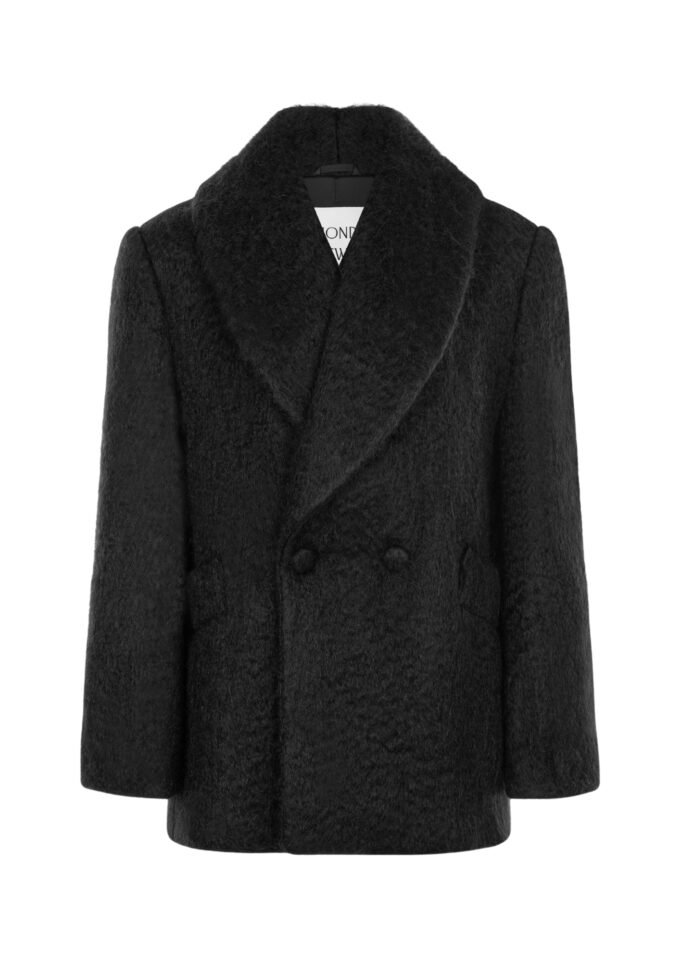 Lea Mohair Black Coat