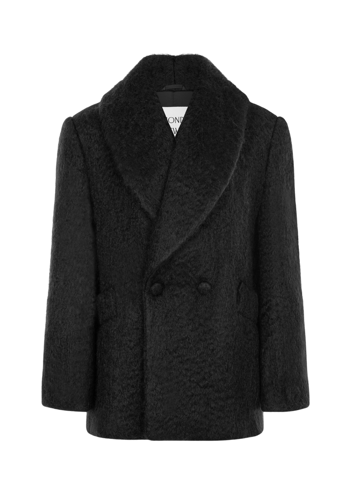 Lea Mohair Black Coat