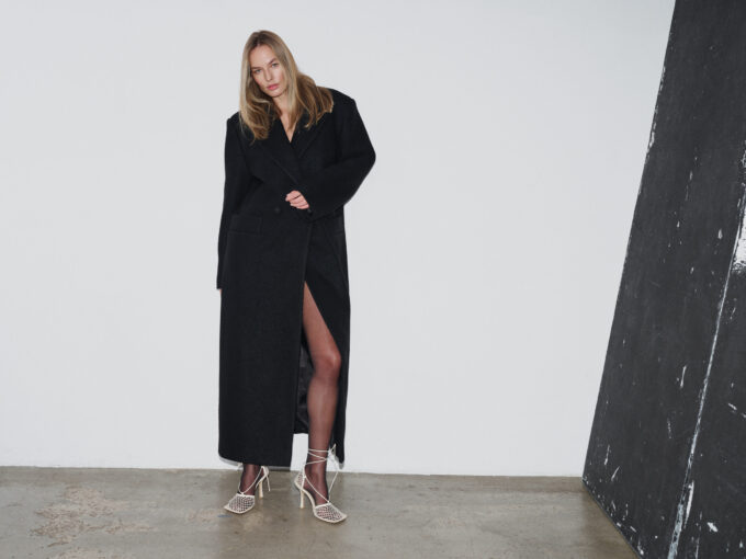 Rowan Black Wool Coat