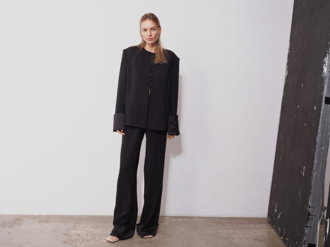 Rhea Black Soft-Tailored Blazer